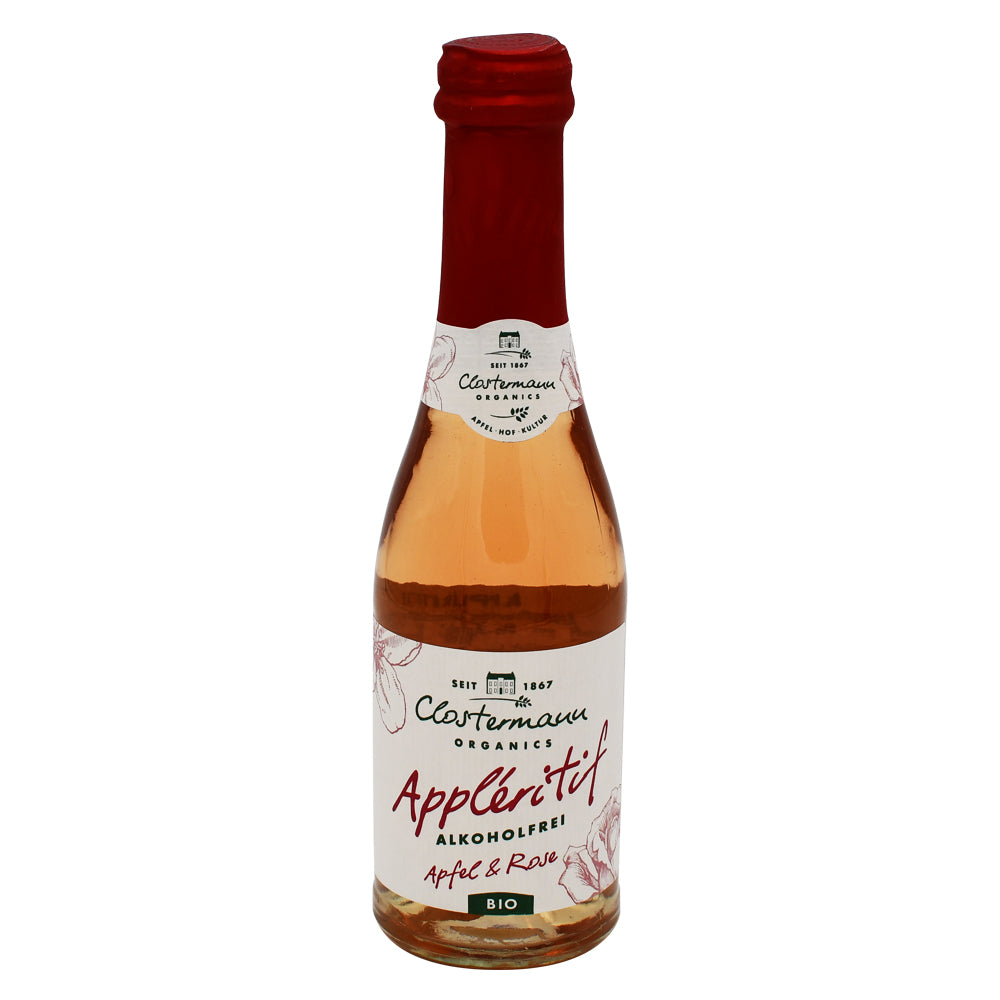 Clostermann Organics Appléritif Apfel & Rose – Alkoholfrei, 0,20 l