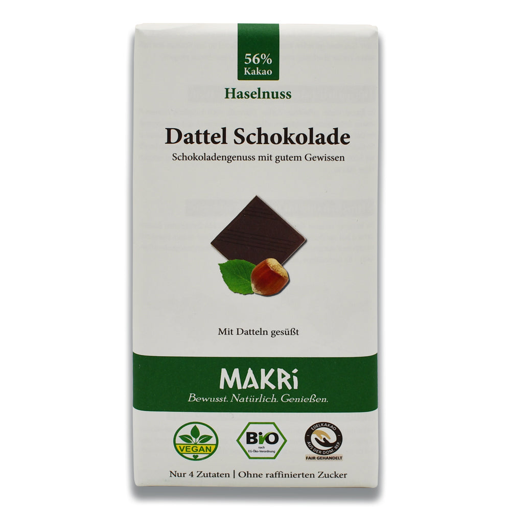 MAKRi Dattelschokolade - Haselnuss im Biomarkt Landgefühl - Online-Shop