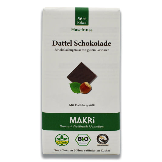 MAKRi Dattelschokolade - Haselnuss im Biomarkt Landgefühl - Online-Shop