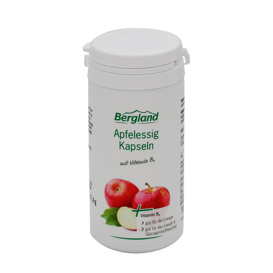 Bergland Apfelessig-Kapseln mit Vitamin B6 – 60 Kapseln. Jetzt im Online-Shop vom Biomarkt Landgefühl in Wiehl kaufen!