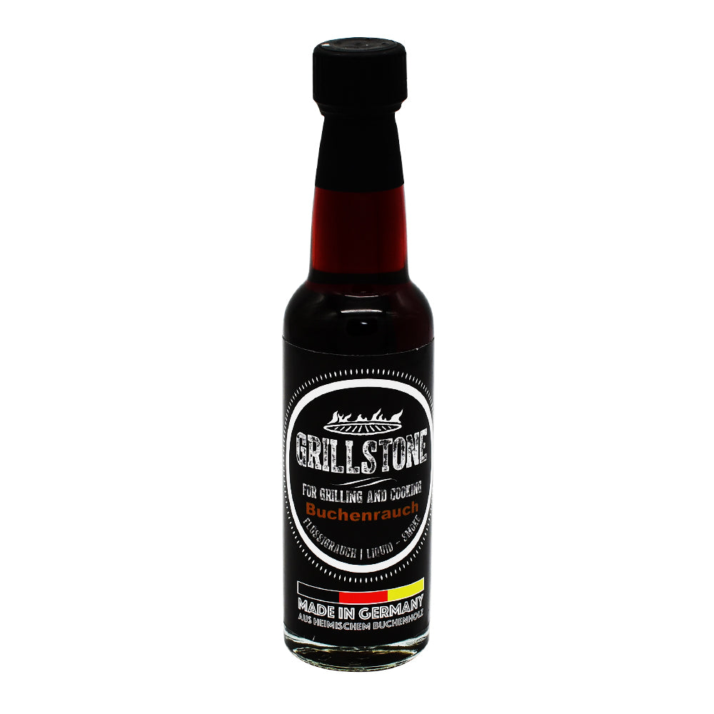 Grillstone Liquid Smoke – Buchenrauch, naturreiner Flüssigrauch ohne Zusatzstoffe. Jetzt im Online-Shop vom Biomarkt Landgefühl in Wiehl kaufen!