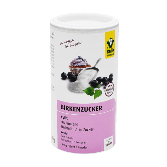 Raab Vitalfood Birkenzucker – 300 g Dose. Jetzt im Online-Shop vom Biomarkt Landgefühl in Wiehl kaufen!