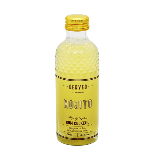 Nohrlund Mojito Rum Cocktail – 180 ml Bio-Fertigcocktail in eleganter Glasflasche. Jetzt im Online-Shop vom Biomarkt Landgefühl in Wiehl kaufen!